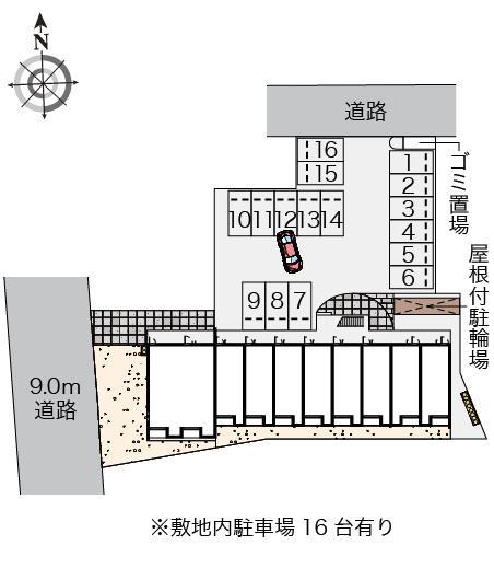 クレイノ田代昌町Ⅱ(58006)の駐車配置図