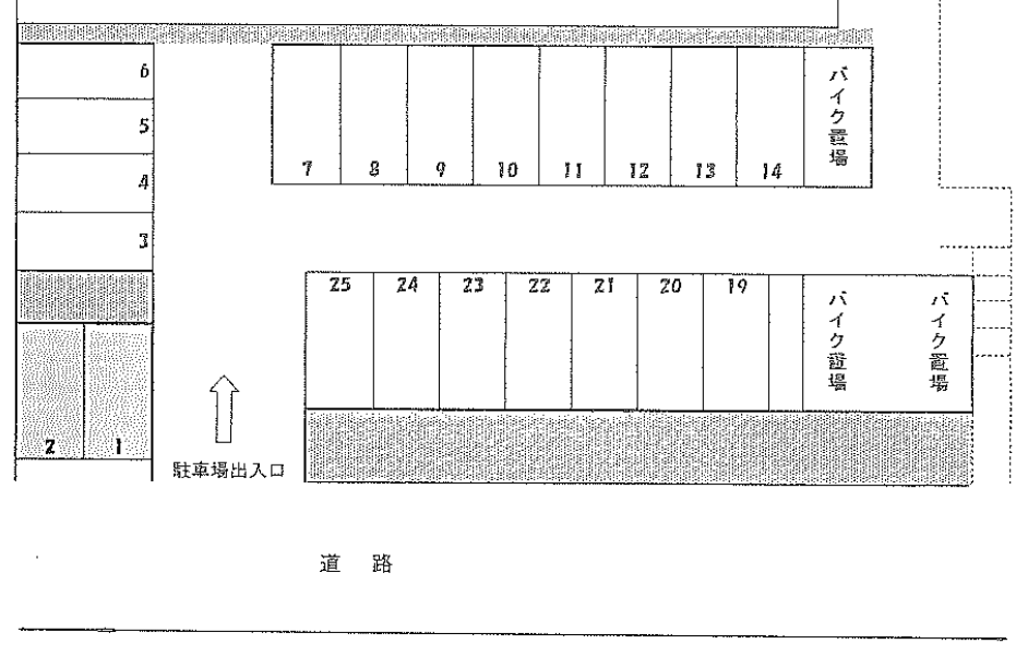レコルテ千里中央の駐車配置図