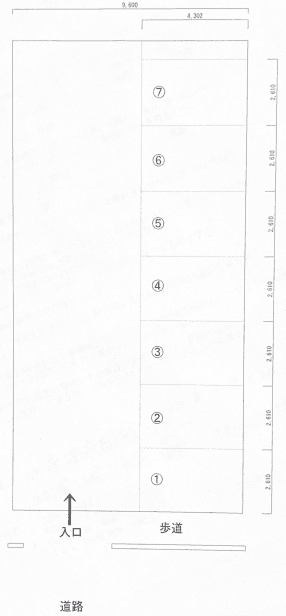 糸満第2パーキングの駐車配置図