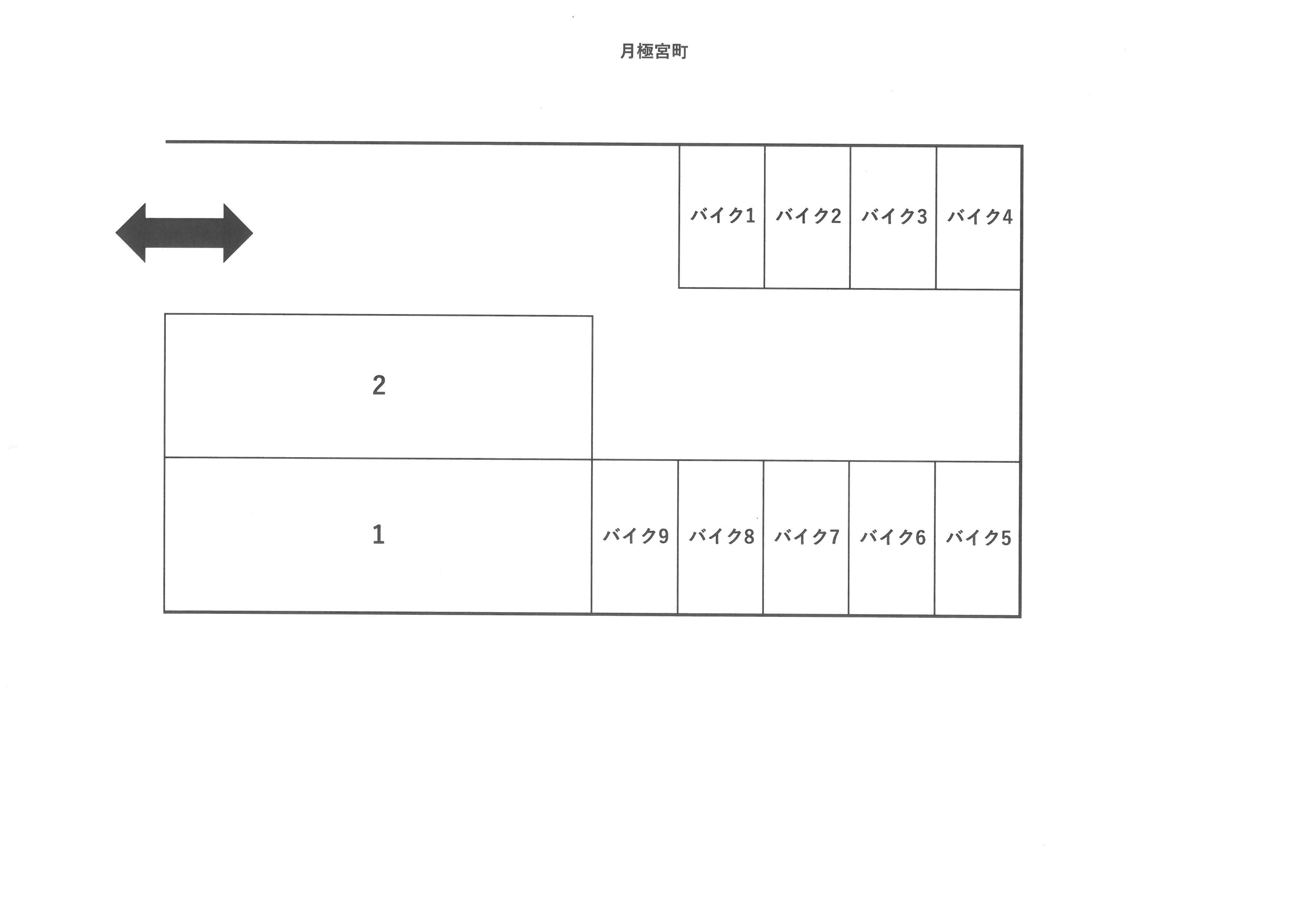 宮町月極駐車場の駐車配置図
