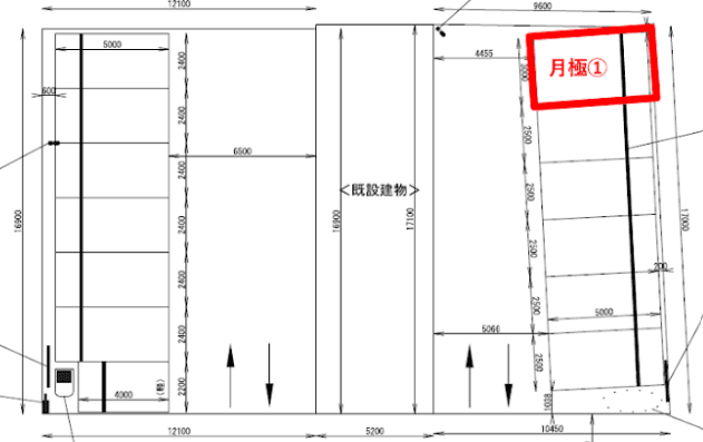 王寺駅前第2の駐車配置図