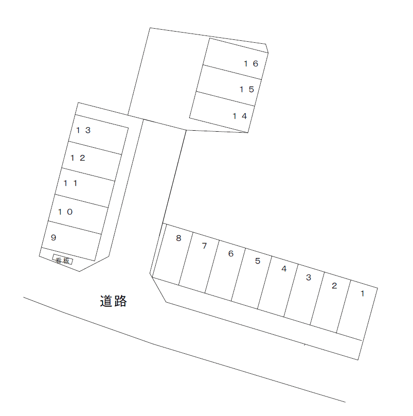 パーキング瀬崎2-412の駐車配置図