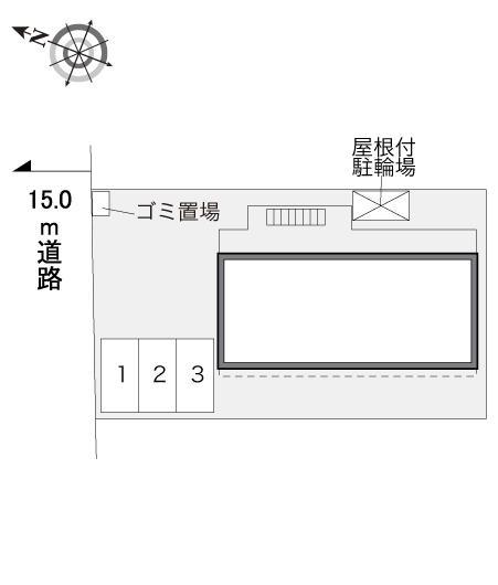 ポムール(34250)の駐車配置図