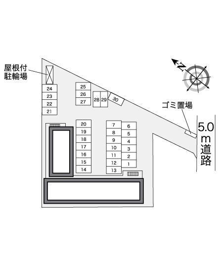 ファミリアⅢ(38916)の駐車配置図