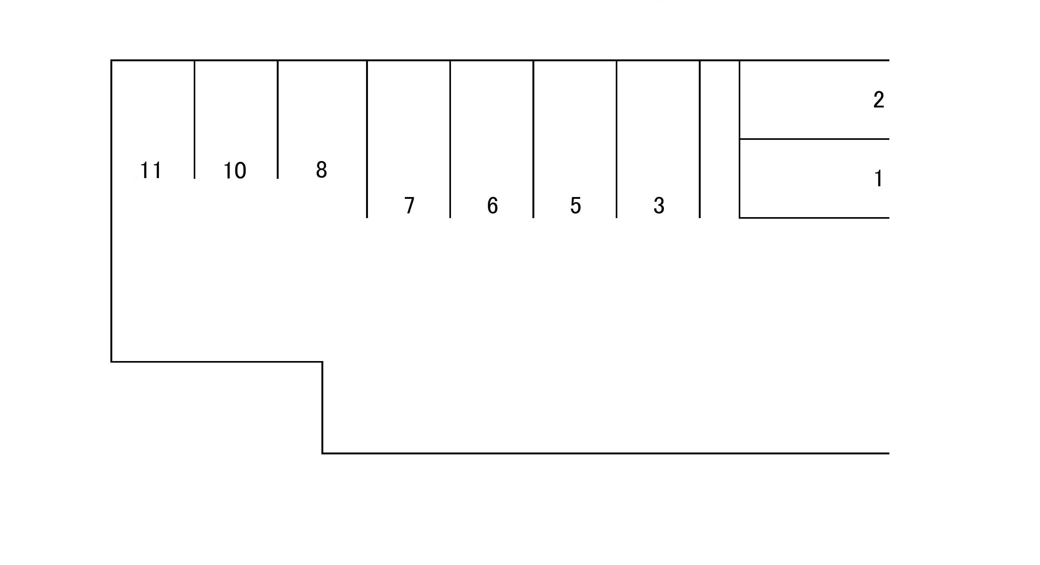 YMパーキングの駐車配置図