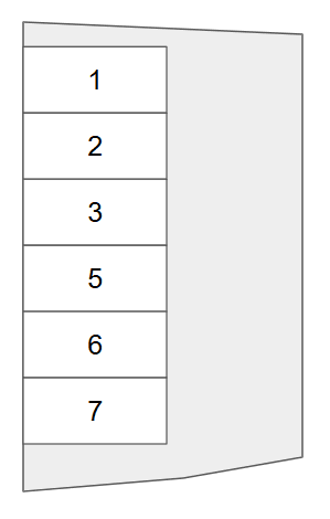 E駐車場の駐車配置図