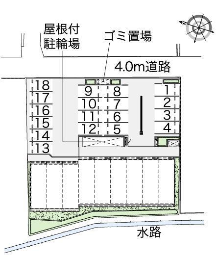 キララⅡ(42574)の駐車配置図