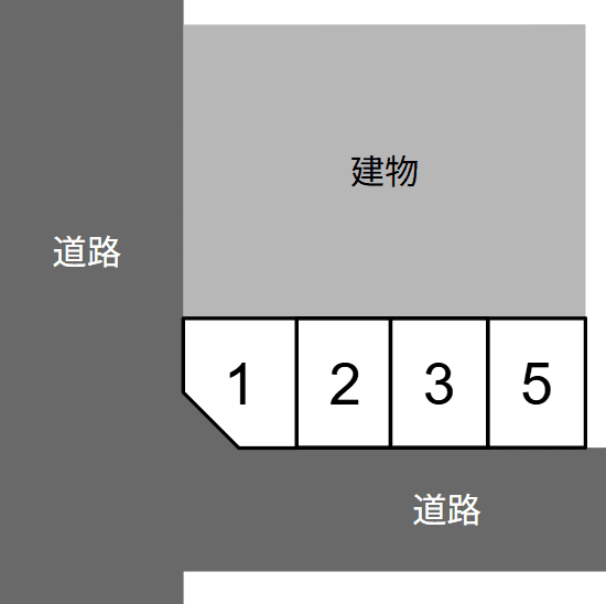 一本松駐車場の駐車配置図