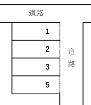 多田パーキングの駐車配置図