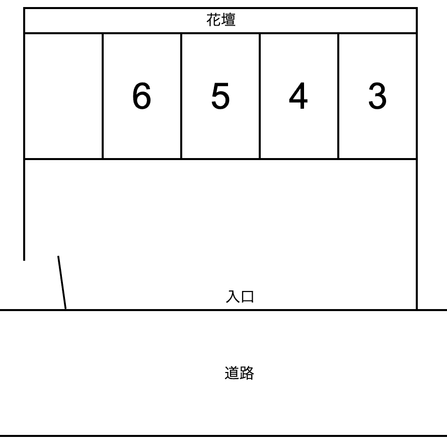 京塚本町2-9駐車場の駐車配置図