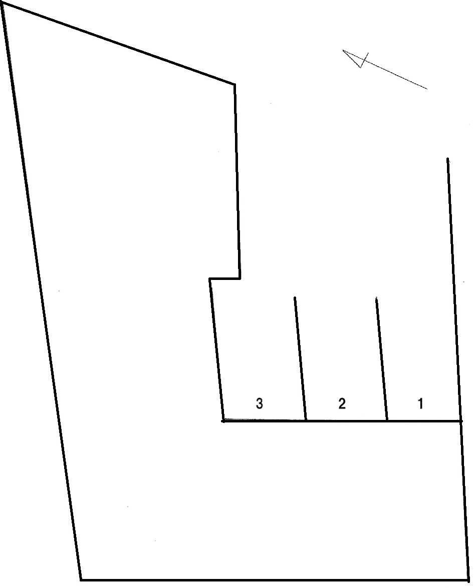 せせらぎ駐車場の駐車配置図