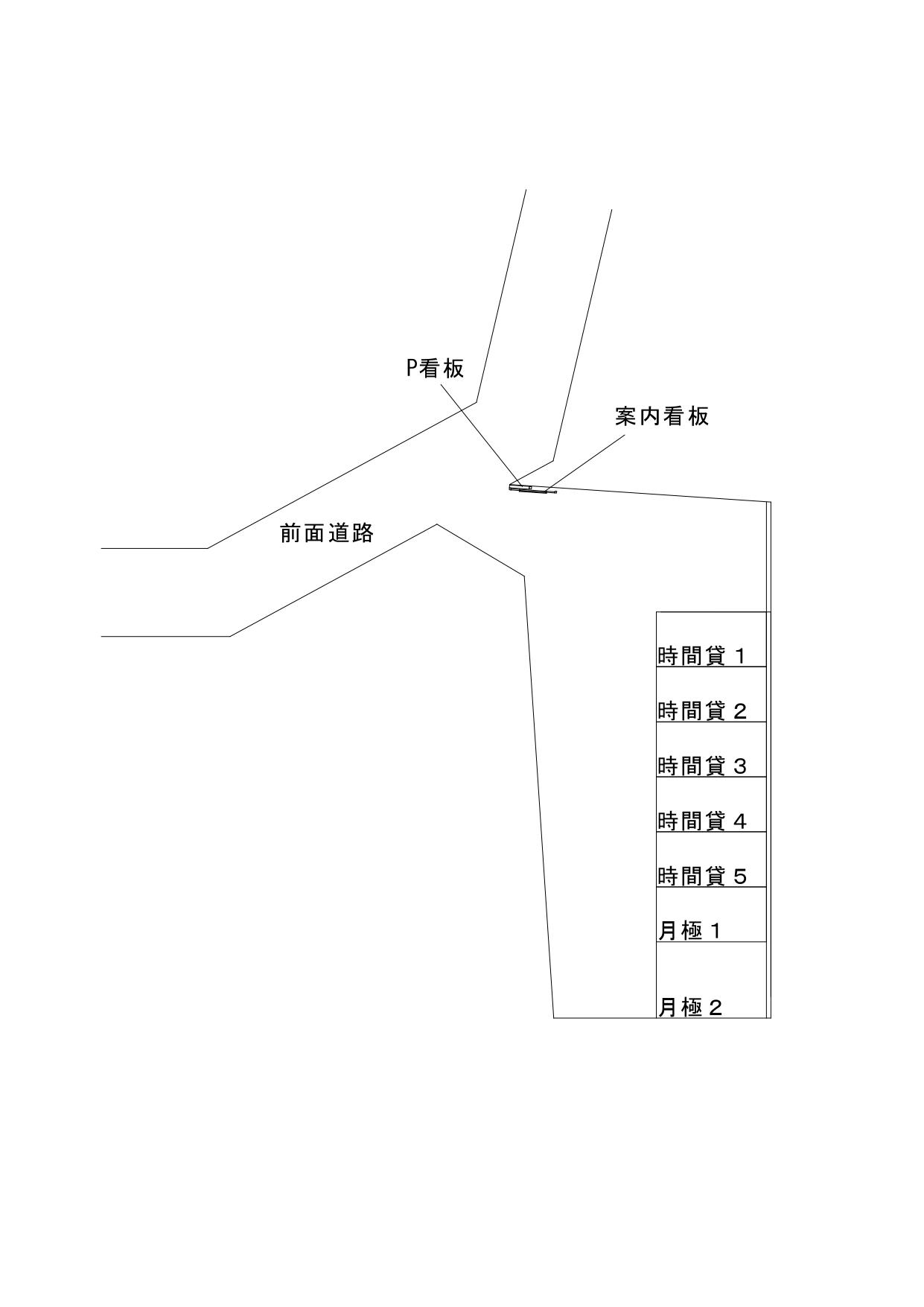 アイパーク座間市栗原中央第1の駐車配置図