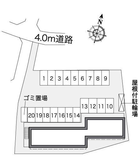 西大寺南(38899)の駐車配置図
