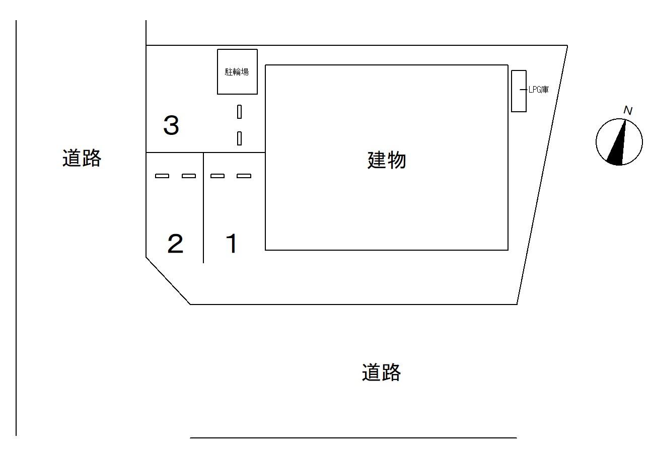 DUPLEX 楓の駐車配置図