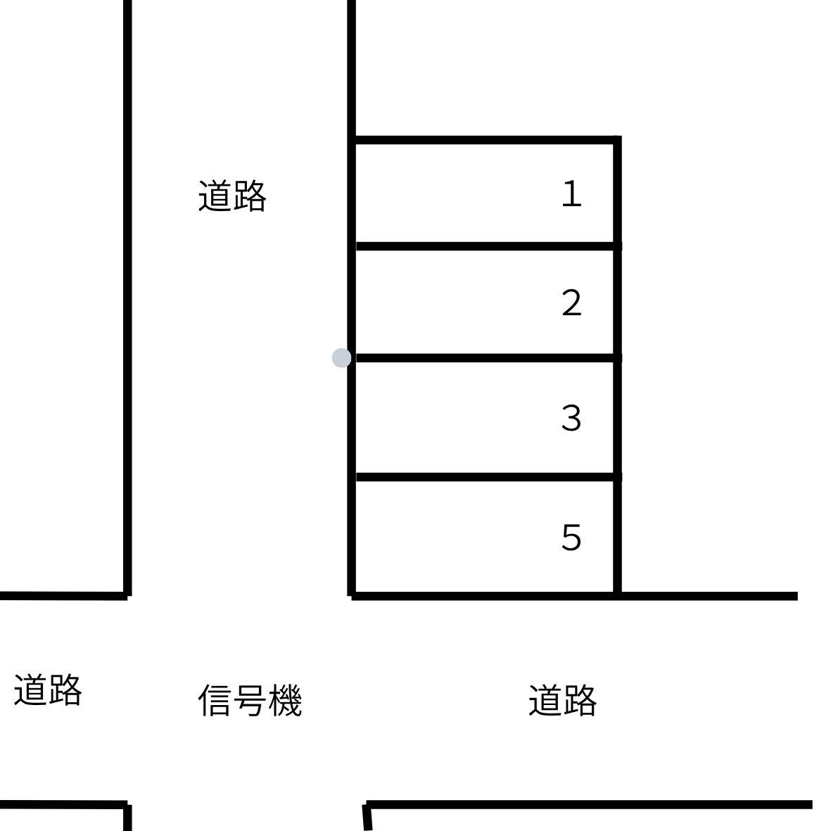 安井町2丁目駐車場の駐車配置図