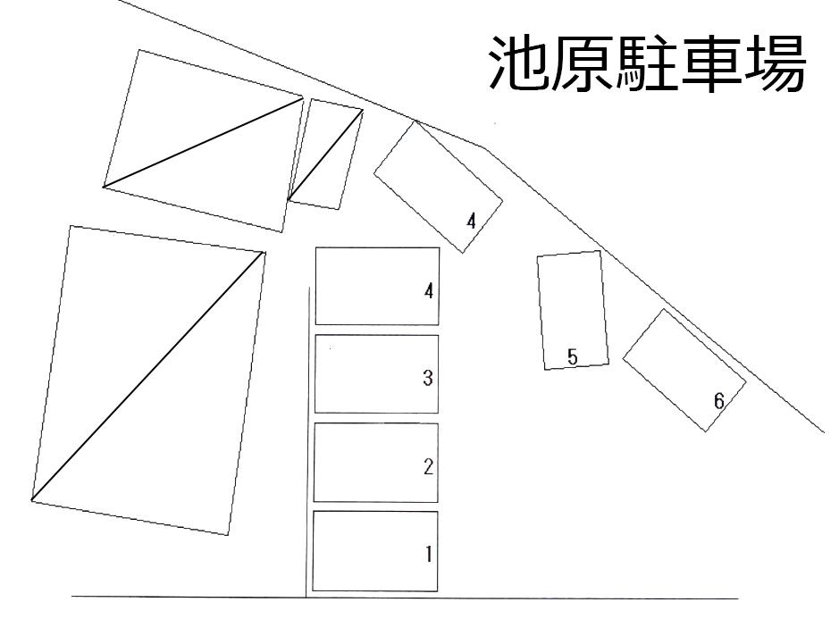 池原駐車場の駐車配置図
