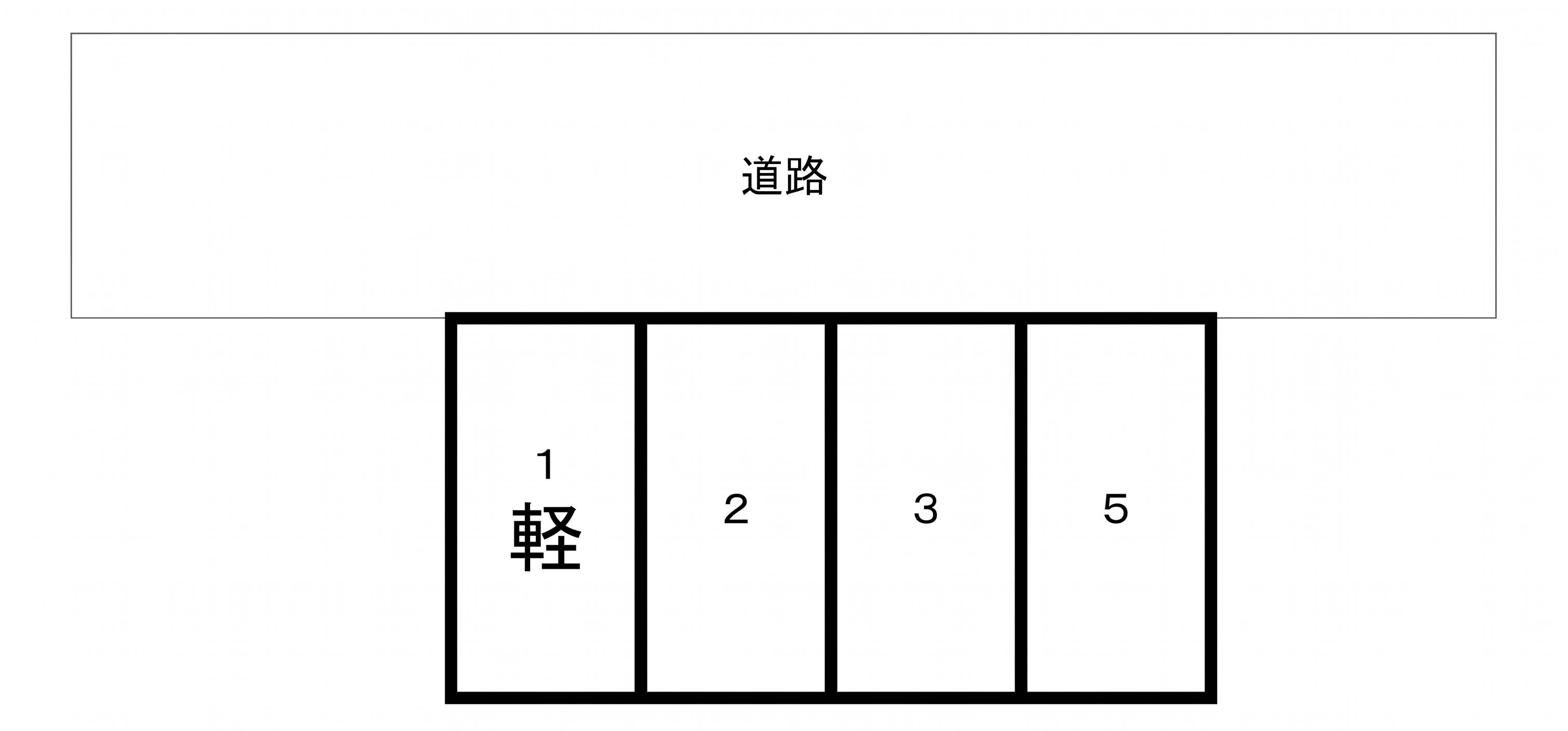 天神町駐車場の駐車配置図