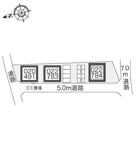 峯下C(22784)の駐車配置図