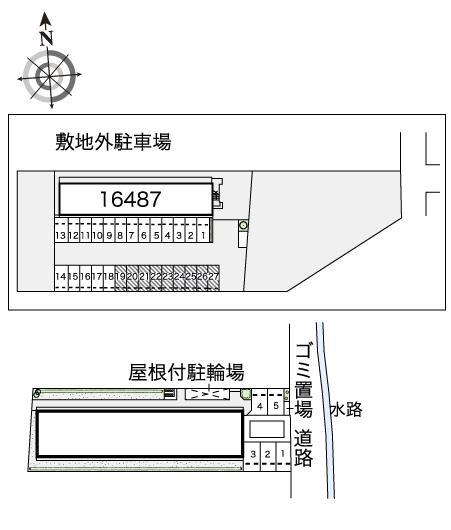 ウィンクル(43829)の駐車配置図