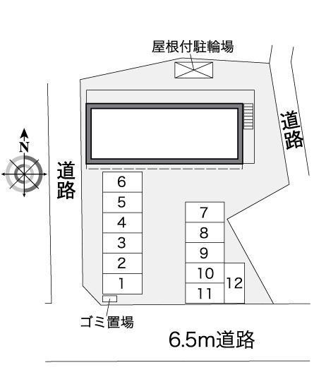 サンセット(37091)の駐車配置図