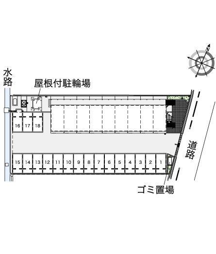 夏(42486)の駐車配置図