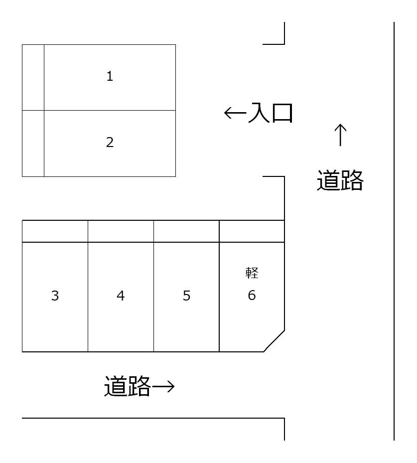 JINSEIパーキングⅥの駐車配置図