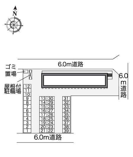 ライジングサン(41842)の駐車配置図