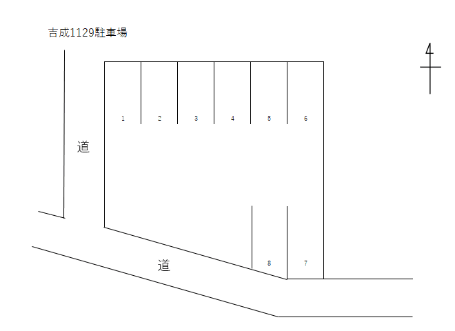 吉成1129駐車場の駐車配置図