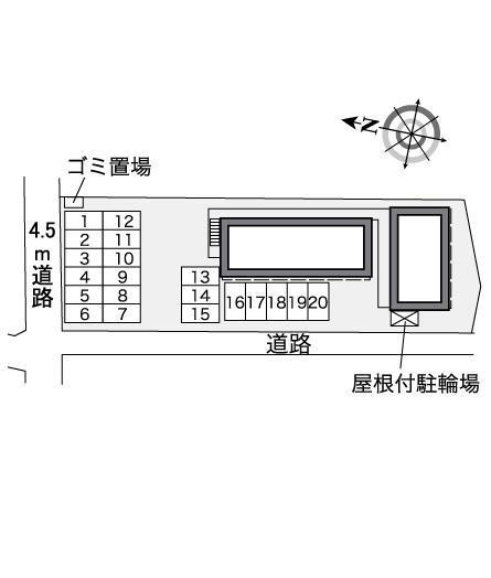 オータムⅢ(37816)の駐車配置図