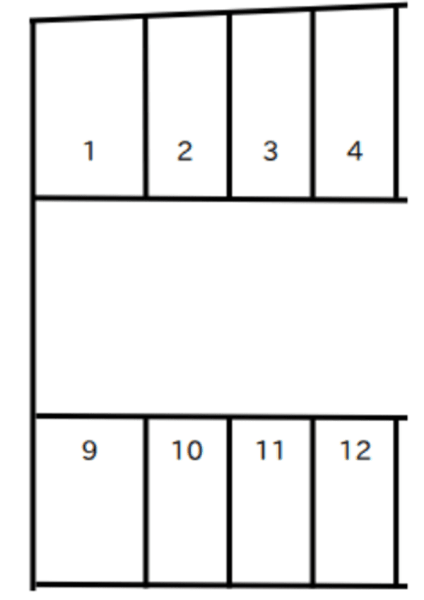 Aoiパーキング駐車場の駐車配置図