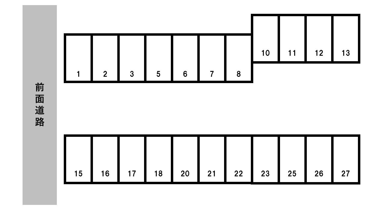 林 正一駐車場の駐車配置図
