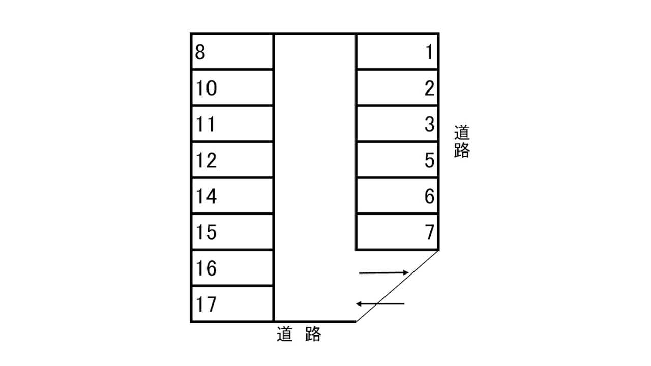 村田パーキング*の駐車配置図