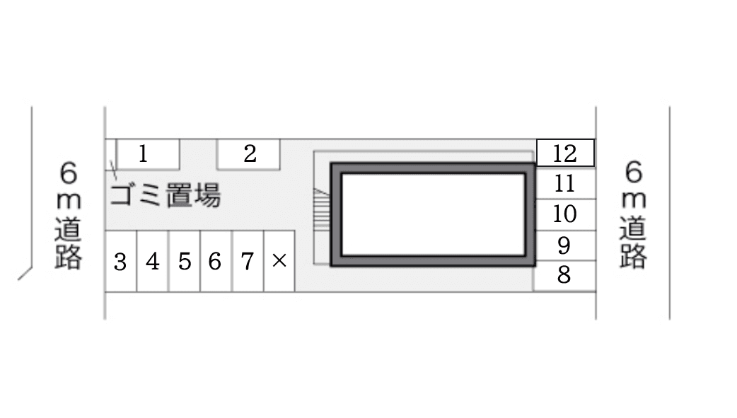 ALCAZARⅡ(12877)の駐車配置図