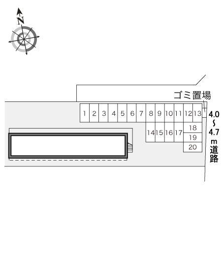エクセル(15442)の駐車配置図