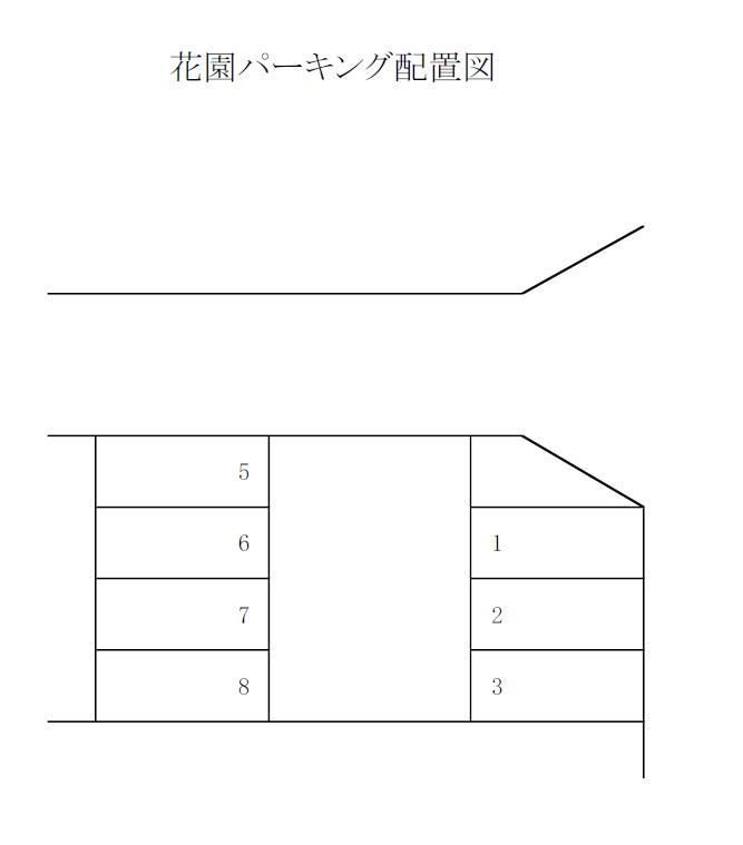花園パーキングの駐車配置図