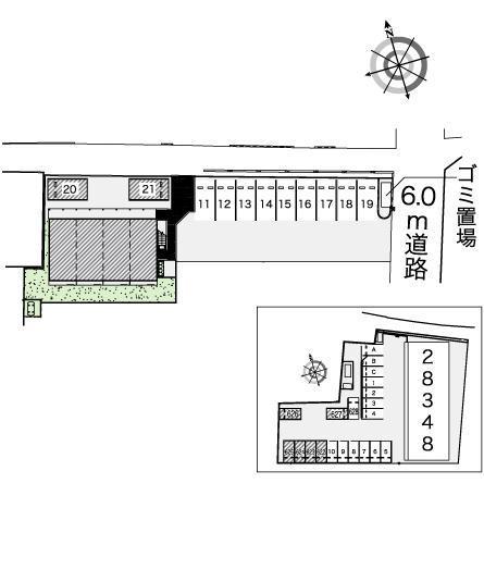 コンフォート(42652)の駐車配置図