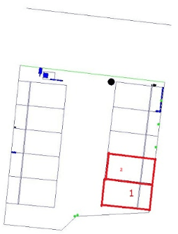 深谷駅前第3の駐車配置図