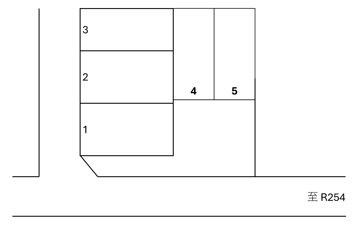 亀久保山崎駐車場の駐車配置図