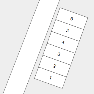 石川駐車場1の駐車配置図