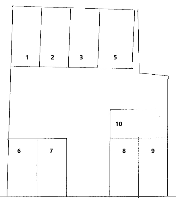 パーク殿町2Bの駐車配置図