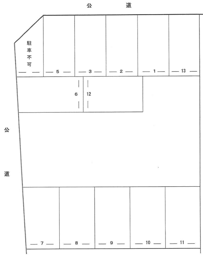 110の駐車配置図