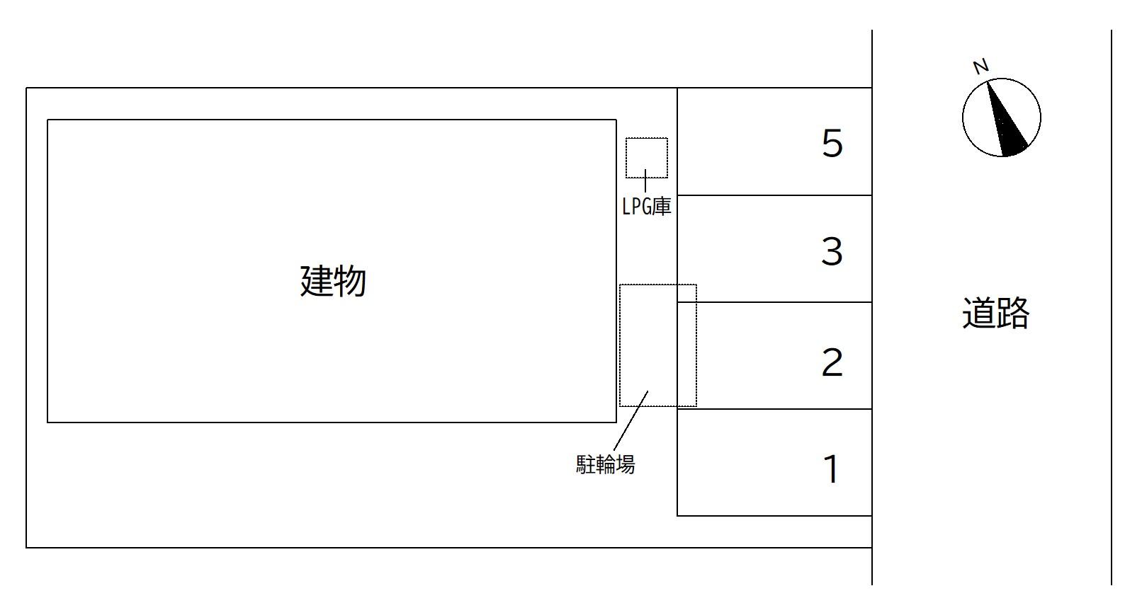 60753DUPLEX国王336の駐車配置図
