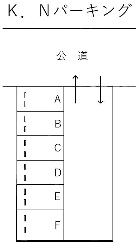 K.Nパーキングの駐車配置図