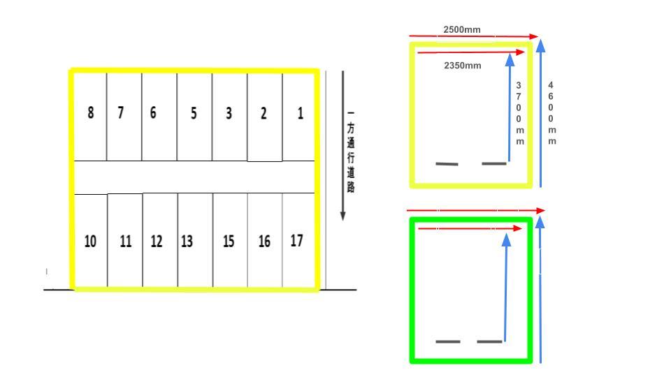 パーキングVOの駐車配置図