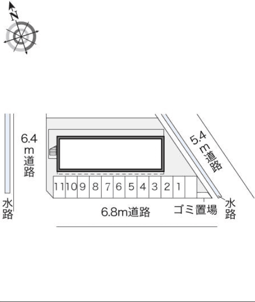 K.I(15943)の駐車配置図