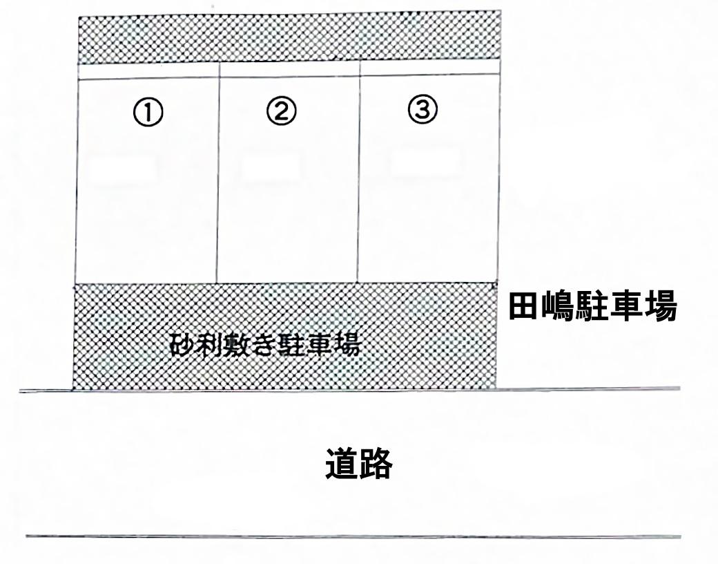 田嶋駐車場の駐車配置図