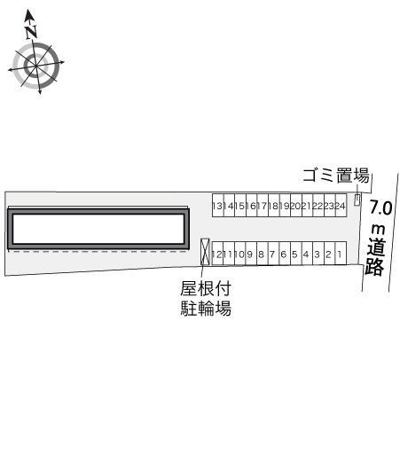 ミルクロード(34167)の駐車配置図