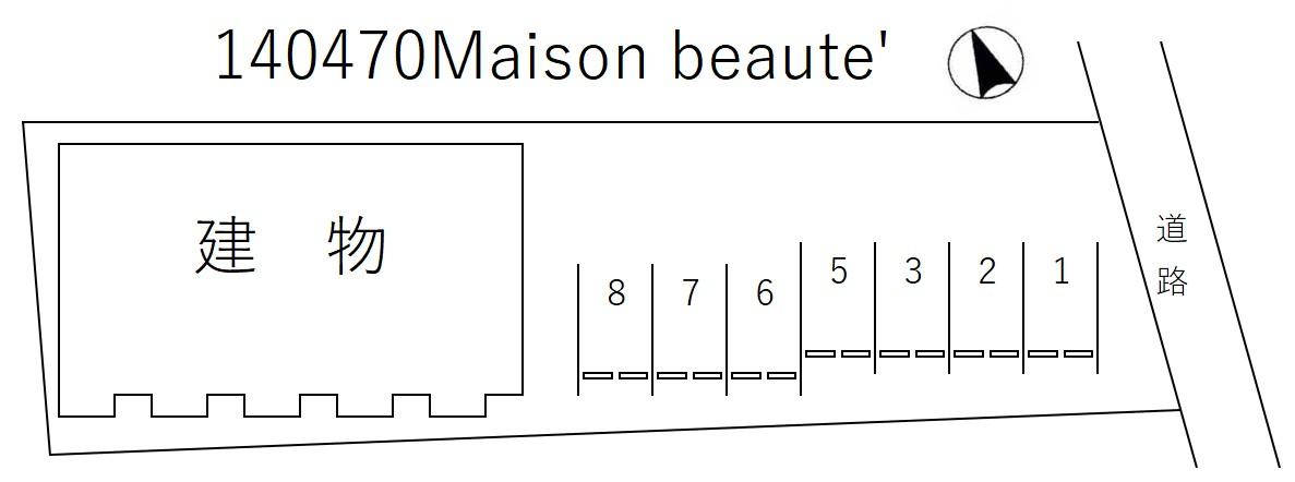 Maison beaute’の駐車配置図