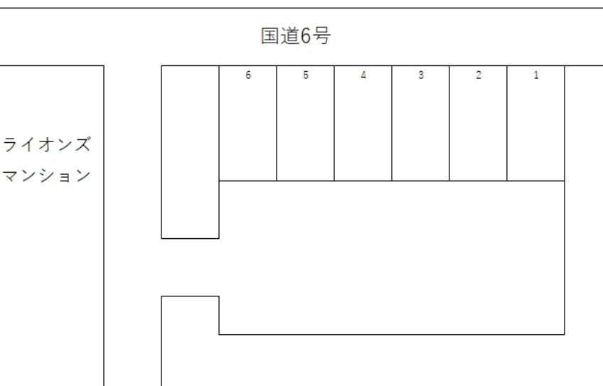 あけぼの駐車場の駐車配置図