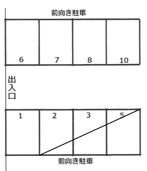 315駐車場の駐車配置図